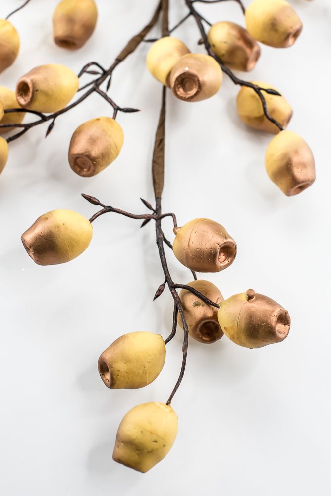 Artificial Golden Copper Wired Berry Spray - 30" - Greenery MarketArtificial Flowers276634