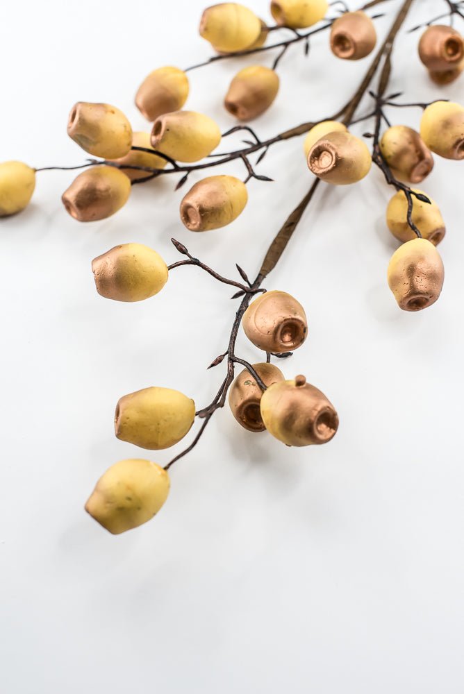 Artificial Golden Copper Wired Berry Spray - 30" - Greenery MarketArtificial Flowers276634