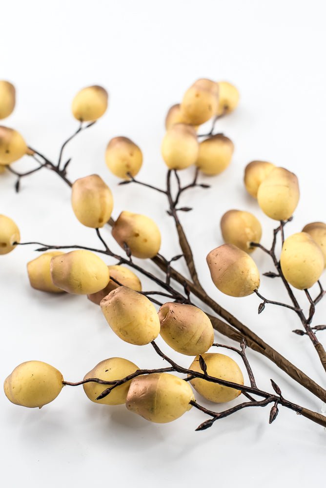 Artificial Golden Copper Wired Berry Spray - 30" - Greenery MarketArtificial Flowers276634