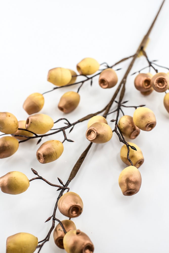 Artificial Golden Copper Wired Berry Spray - 30" - Greenery MarketArtificial Flowers276634