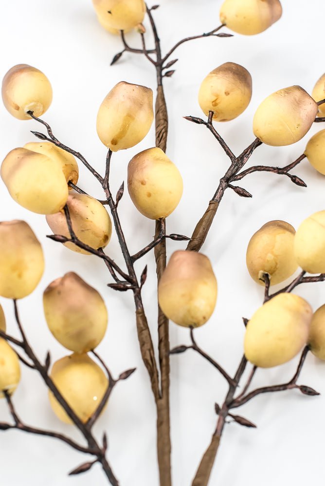 Artificial Golden Copper Wired Berry Spray - 30" - Greenery MarketArtificial Flowers276634
