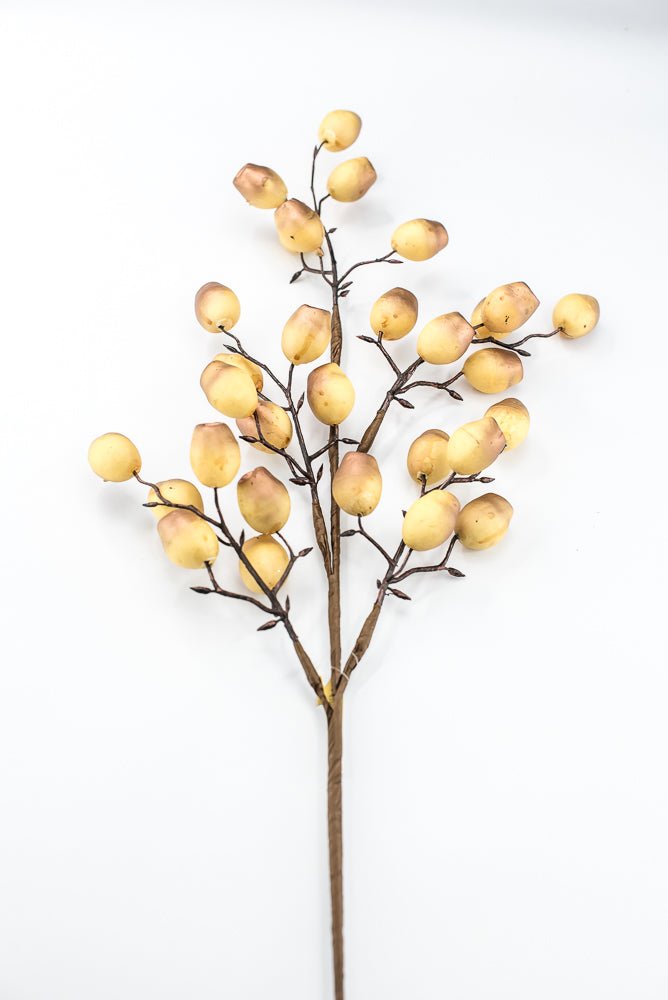 Artificial Golden Copper Wired Berry Spray - 30" - Greenery MarketArtificial Flowers276634