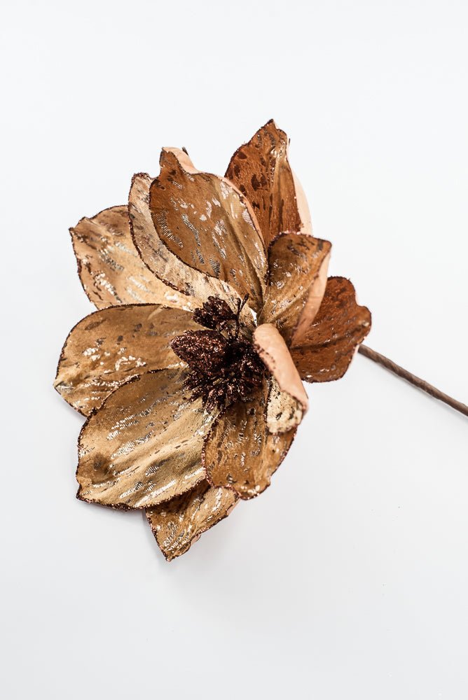Artificial Golden Magnolia Stem - 21" - Greenery Market86939BE