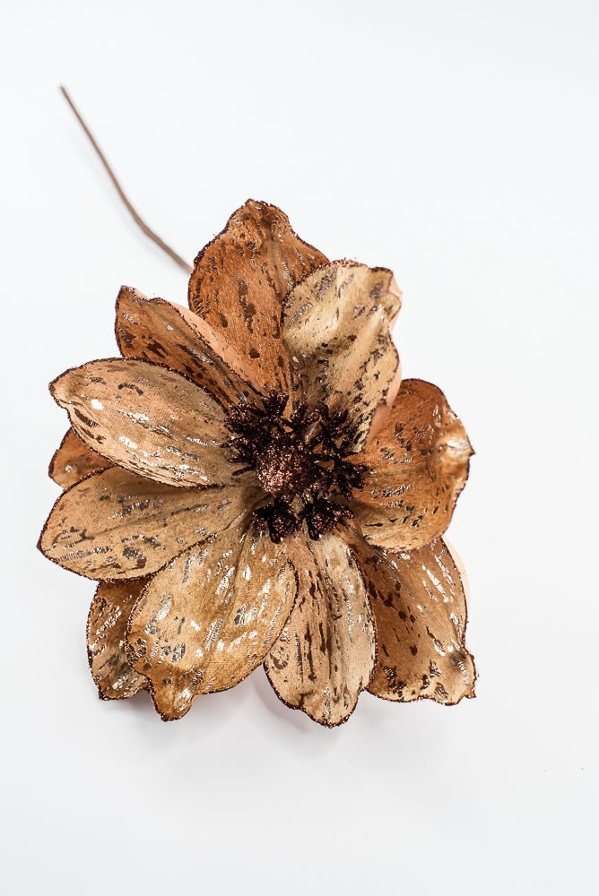 Artificial Golden Magnolia Stem - 21" - Greenery Market86939BE