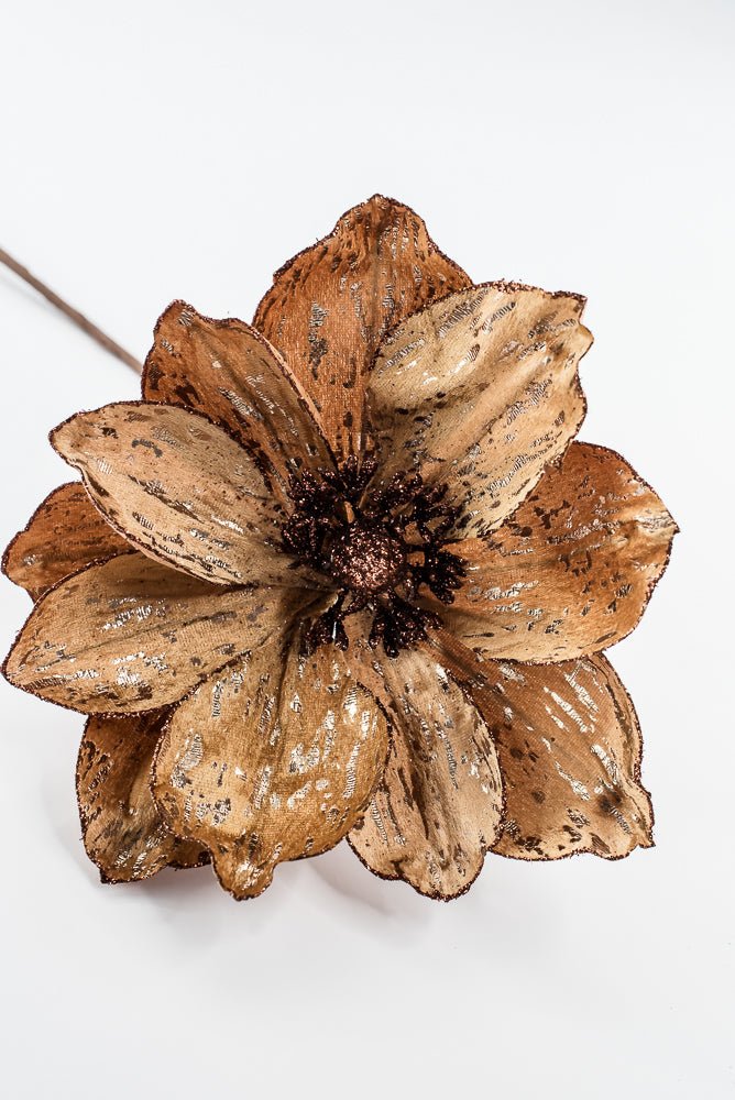 Artificial Golden Magnolia Stem - 21" - Greenery Market86939BE