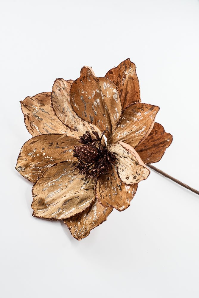 Artificial Golden Magnolia Stem - 21" - Greenery Market86939BE