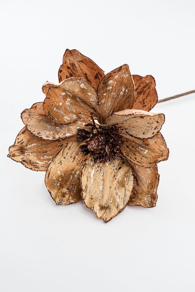 Artificial Golden Magnolia Stem - 21" - Greenery Market86939BE