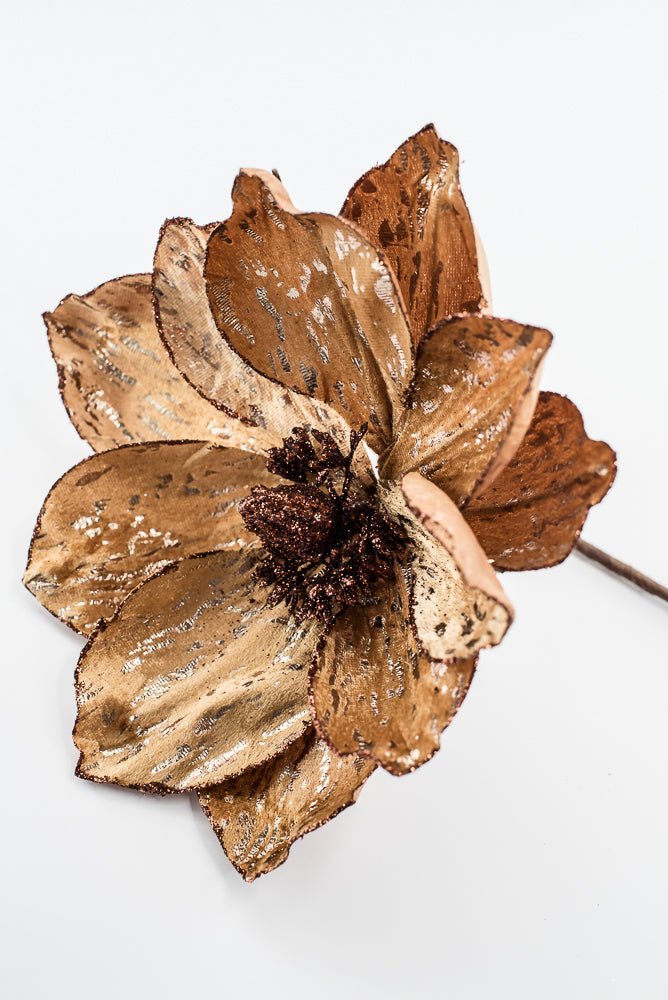 Artificial Golden Magnolia Stem - 21" - Greenery Market86939BE