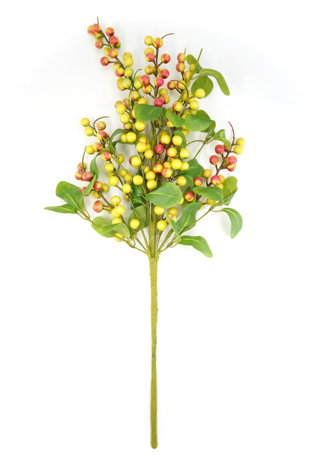Artificial, Green And Orange Berries Spray - Greenery Market65419