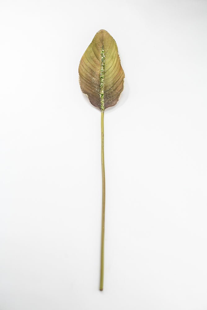 Artificial Green & Brown Bird Of Paradise Leaf - 27" - Greenery MarketFL6637-GBRN