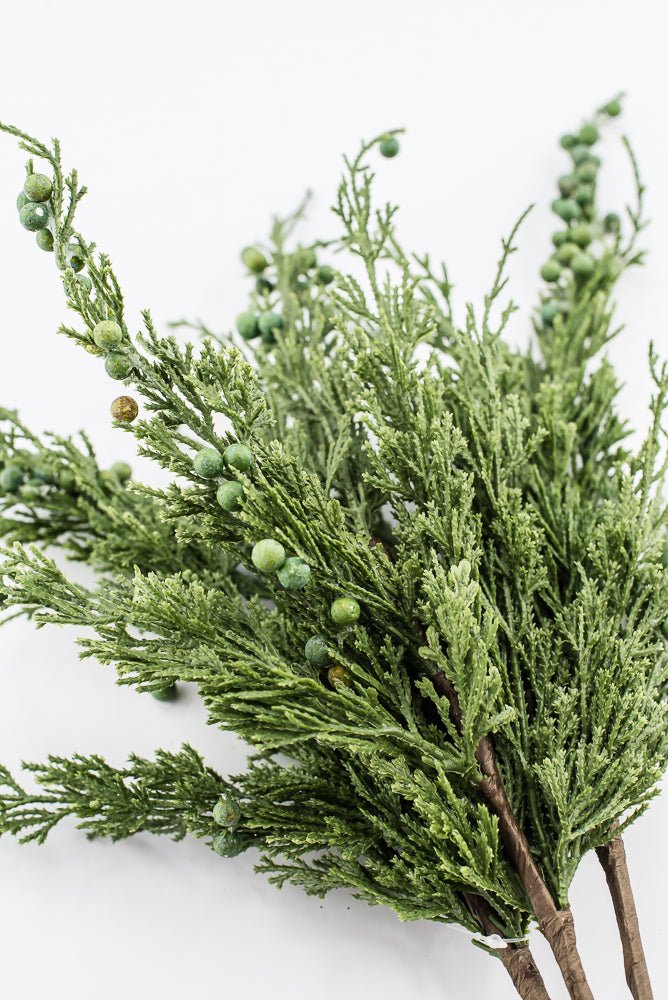 Artificial, Green, Cedar Berry Bundle - 22" - Greenery Market2825208GR