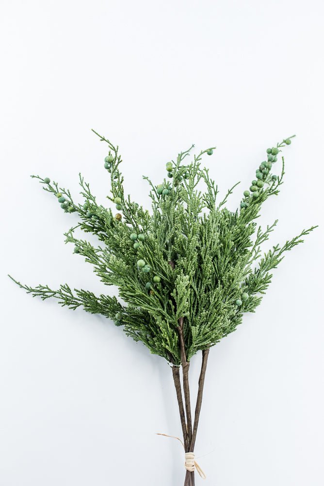 Artificial, Green, Cedar Berry Bundle - 22" - Greenery Market2825208GR