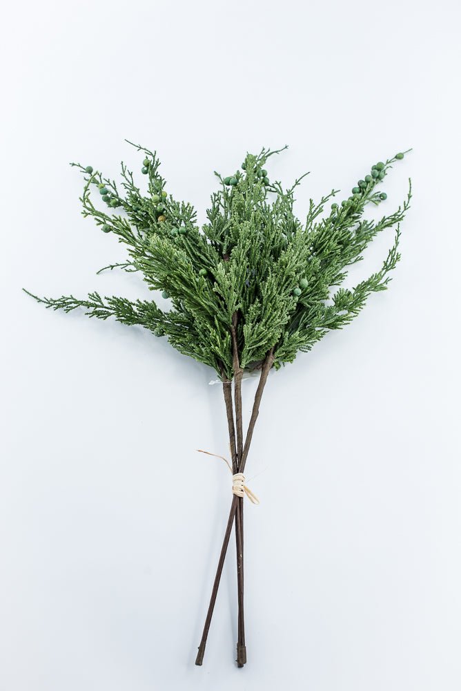 Artificial, Green, Cedar Berry Bundle - 22" - Greenery Market2825208GR