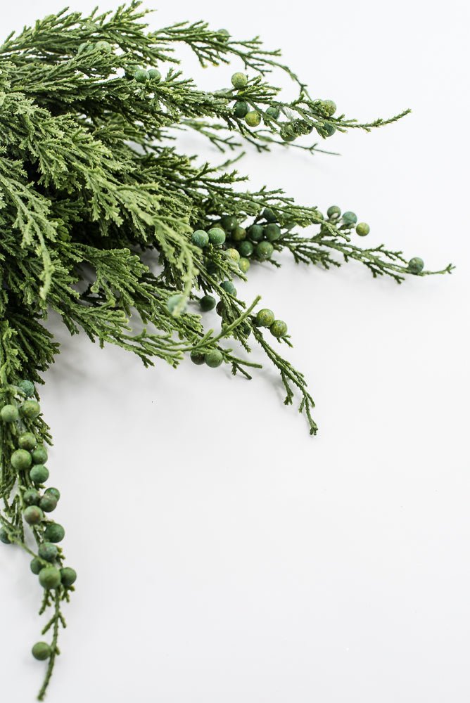 Artificial, Green, Cedar Berry Bundle - 22" - Greenery Market2825208GR