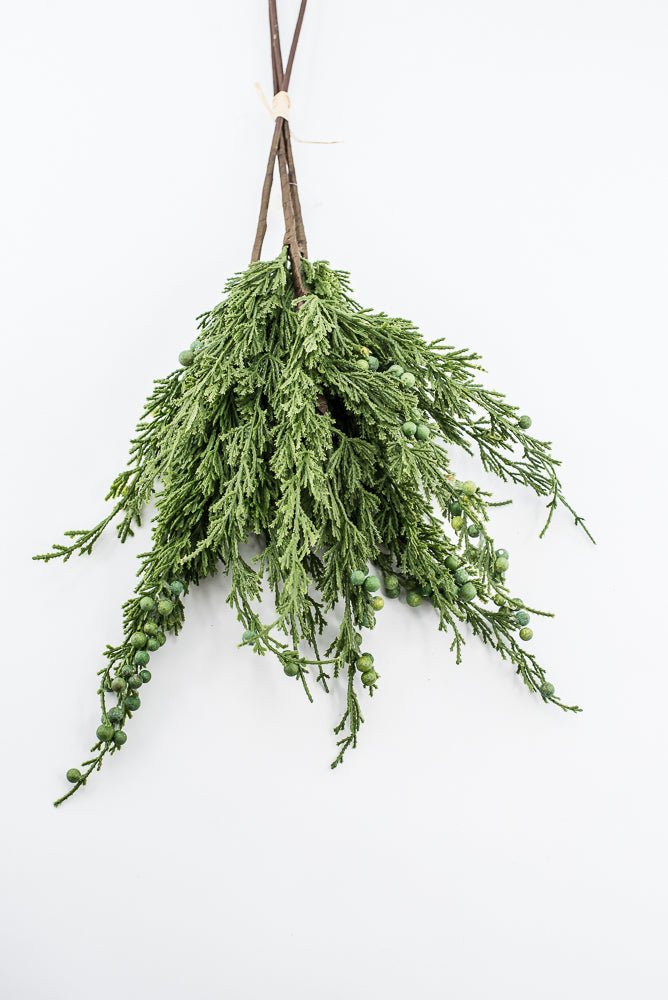 Artificial, Green, Cedar Berry Bundle - 22" - Greenery Market2825208GR