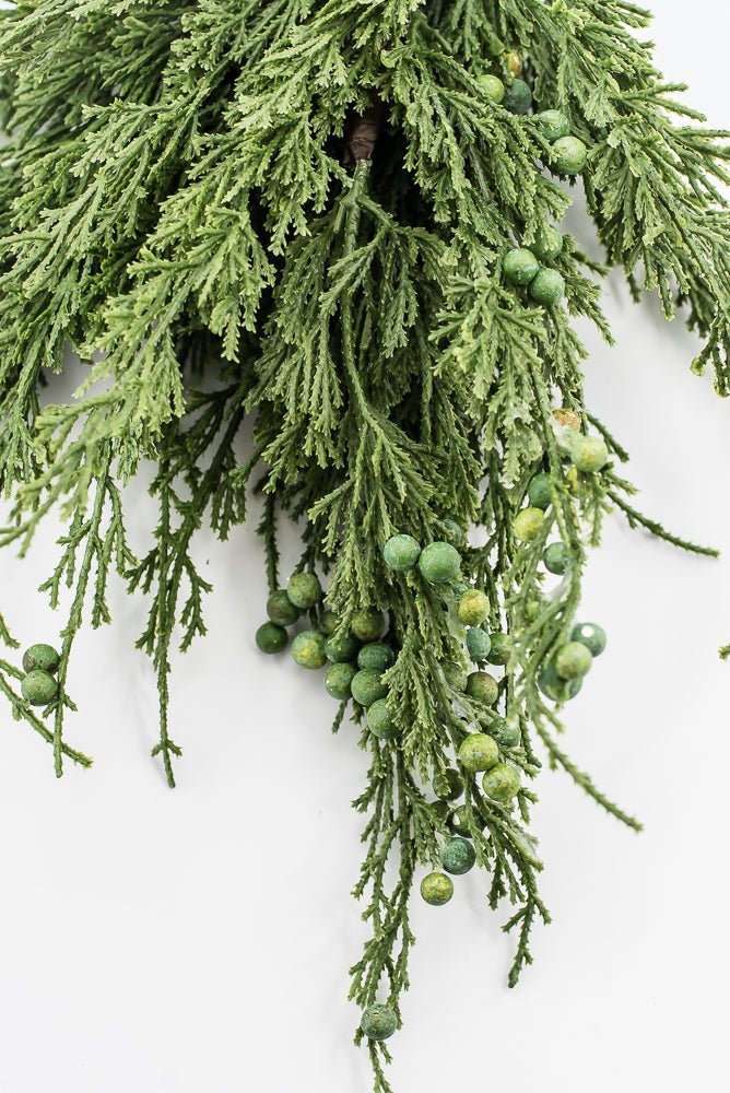 Artificial, Green, Cedar Berry Bundle - 22" - Greenery Market2825208GR