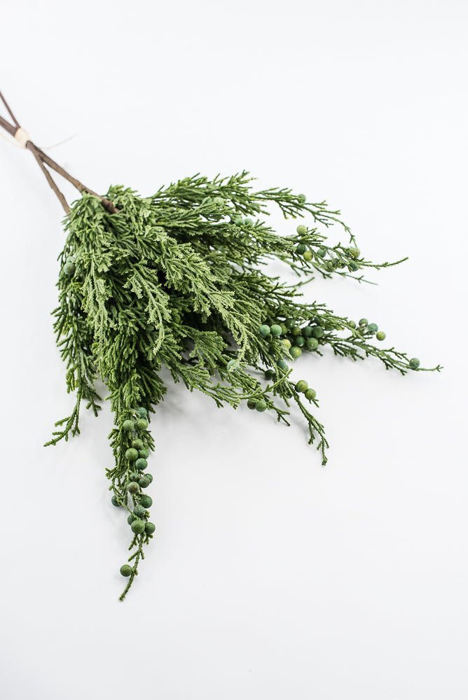 Artificial, Green, Cedar Berry Bundle - 22" - Greenery Market2825208GR
