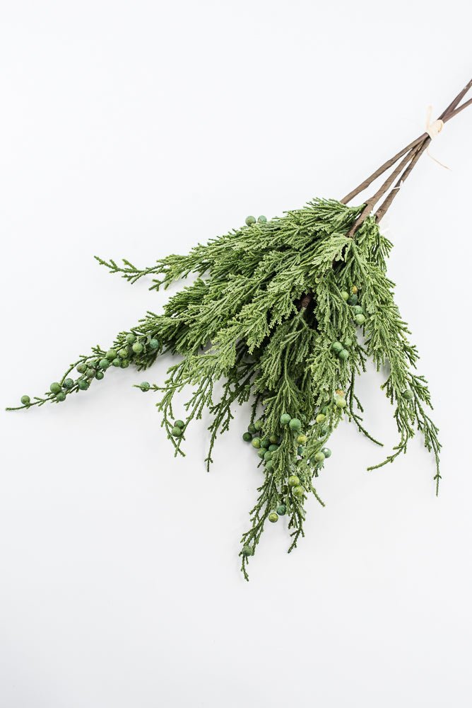 Artificial, Green, Cedar Berry Bundle - 22" - Greenery Market2825208GR