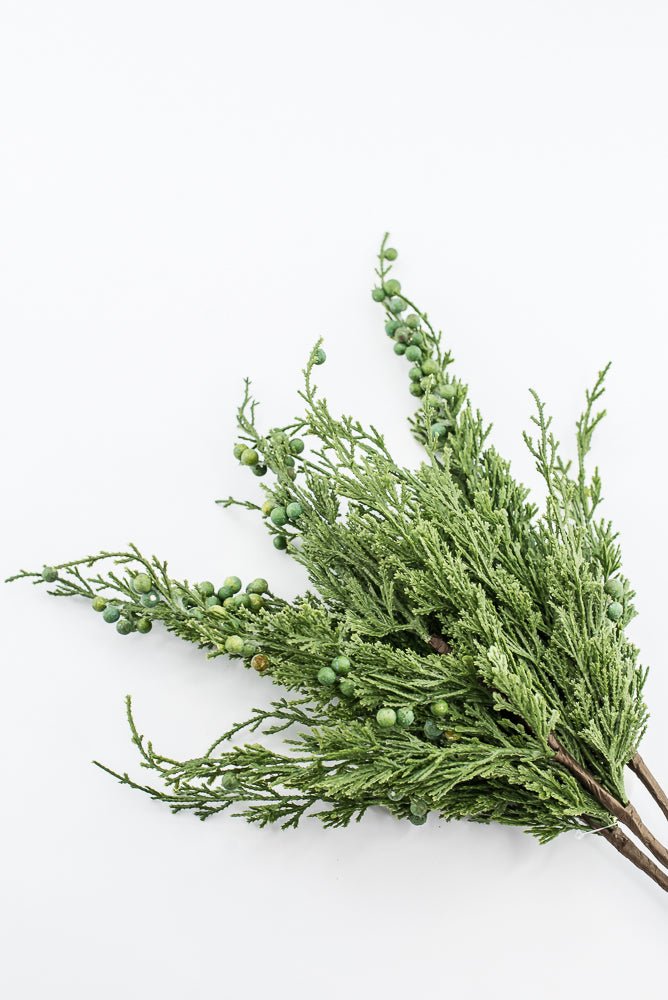 Artificial, Green, Cedar Berry Bundle - 22" - Greenery Market2825208GR