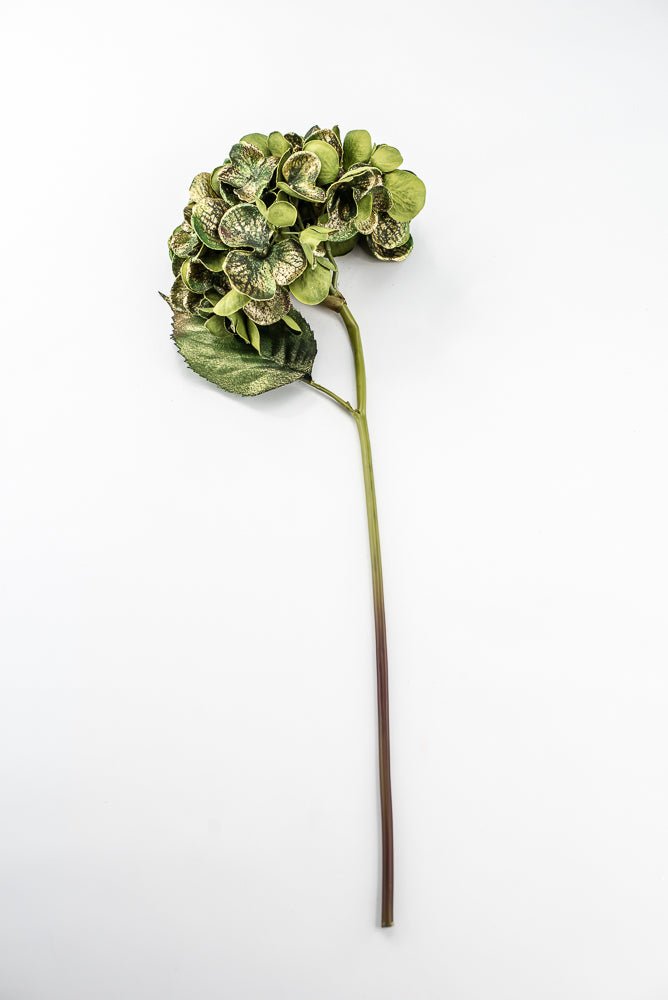 Artificial Green & Gold Glitter Hydrangea Spray - 22" - Greenery MarketArtificial FloraXF693-G