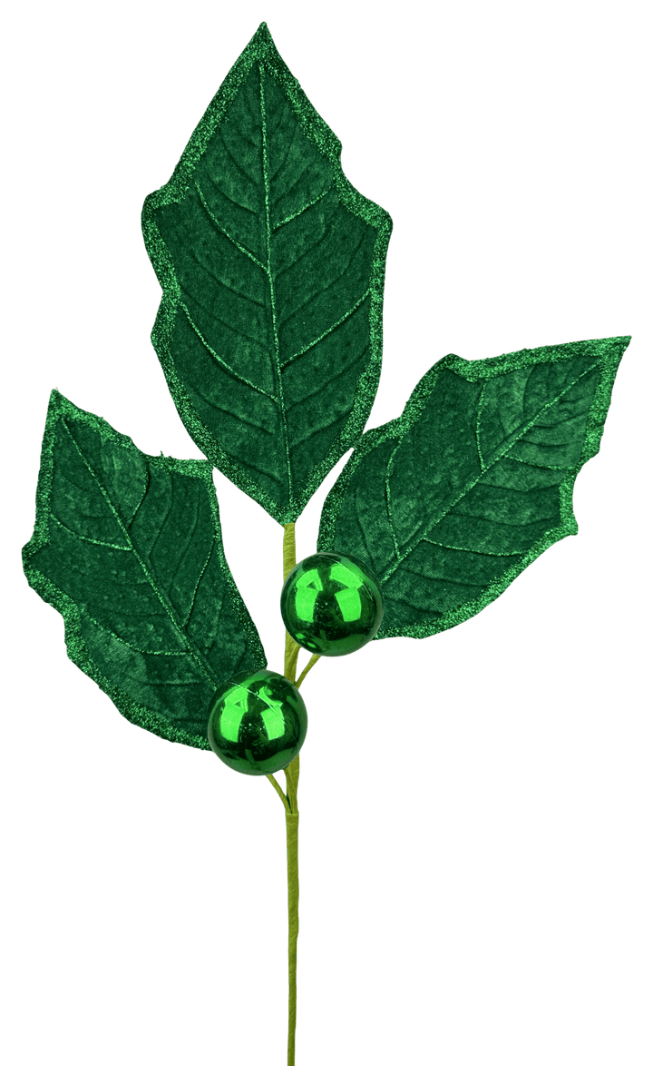 Artificial Green Holly Leaves Spray - 27" - Greenery Market86264GN