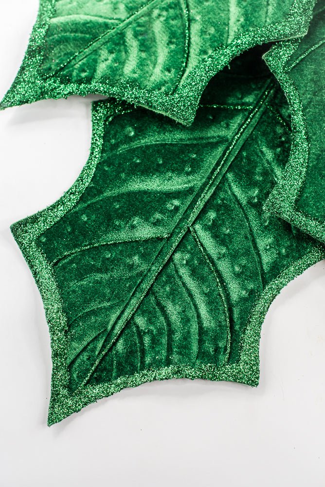 Artificial Green Holly Leaves Spray - 39" - Greenery Market86864GN