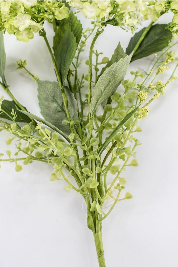 Artificial Green Hydrangea Bush - 19" - Greenery Market40442-GN