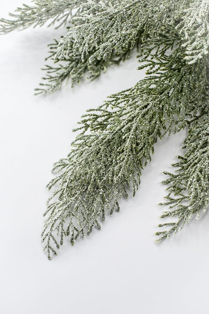 Artificial Green Ice Cedar Bush - 22" - Greenery Market86934ICE