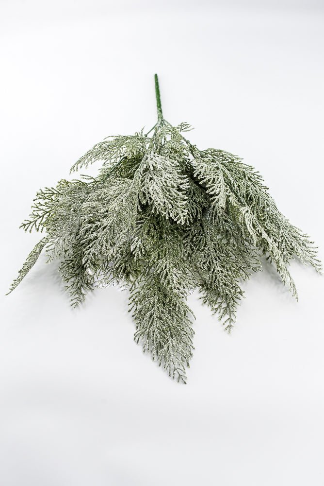 Artificial Green Ice Cedar Bush - 22" - Greenery Market86934ICE