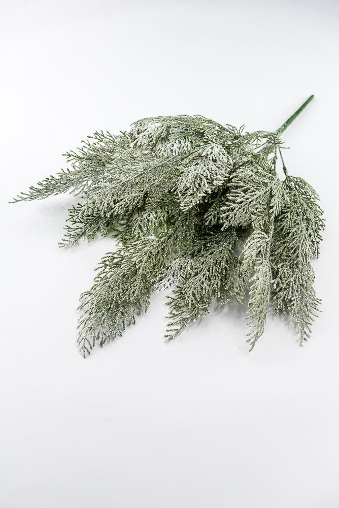 Artificial Green Ice Cedar Bush - 22" - Greenery Market86934ICE