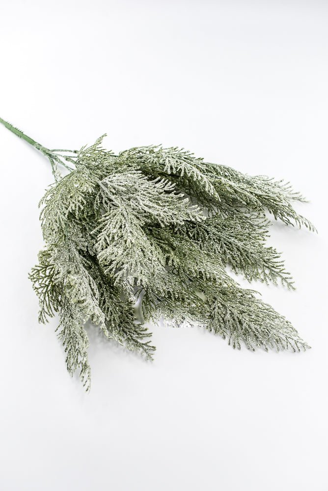 Artificial Green Ice Cedar Bush - 22" - Greenery Market86934ICE