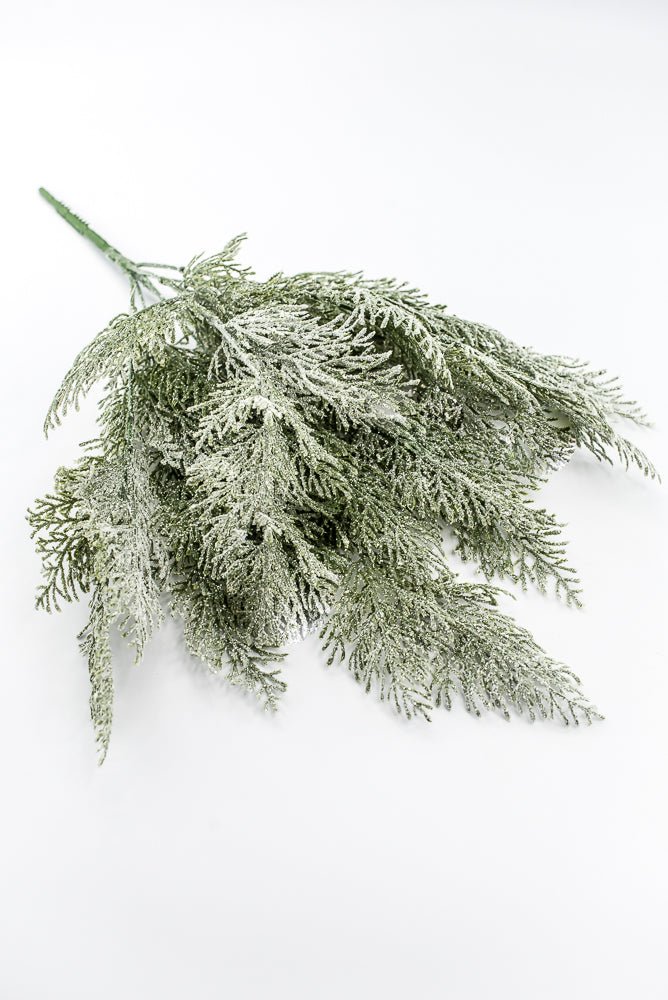 Artificial Green Ice Cedar Bush - 22" - Greenery Market86934ICE