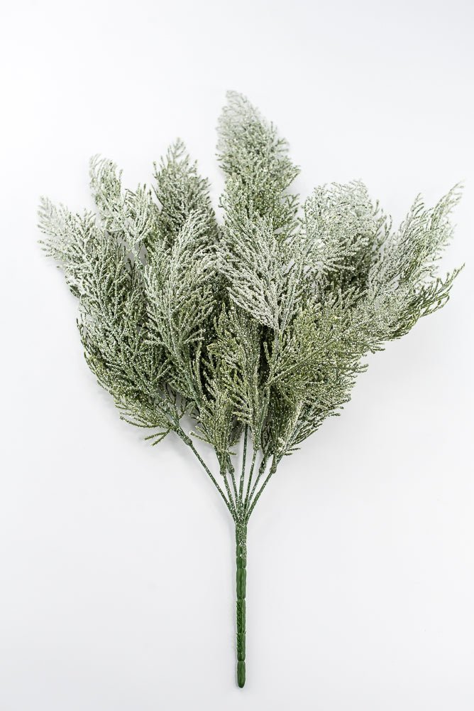Artificial Green Ice Cedar Bush - 22" - Greenery Market86934ICE