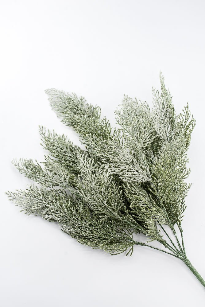 Artificial Green Ice Cedar Bush - 22" - Greenery Market86934ICE