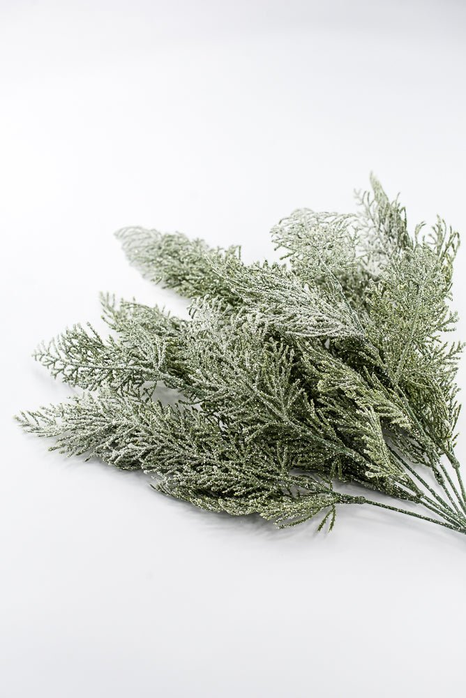 Artificial Green Ice Cedar Bush - 22" - Greenery Market86934ICE