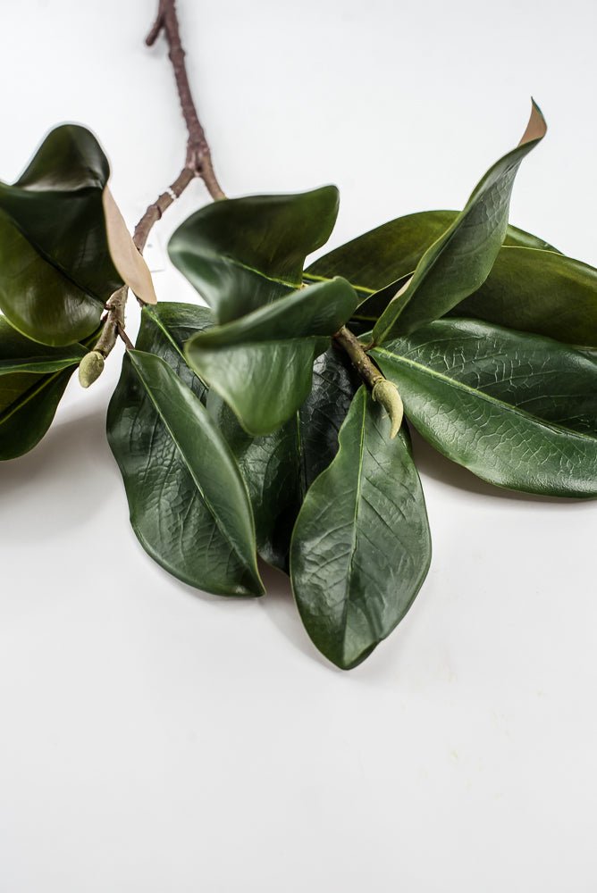 Artificial Green Magnolia Leaf Spray - 30" - Greenery MarketFL7451