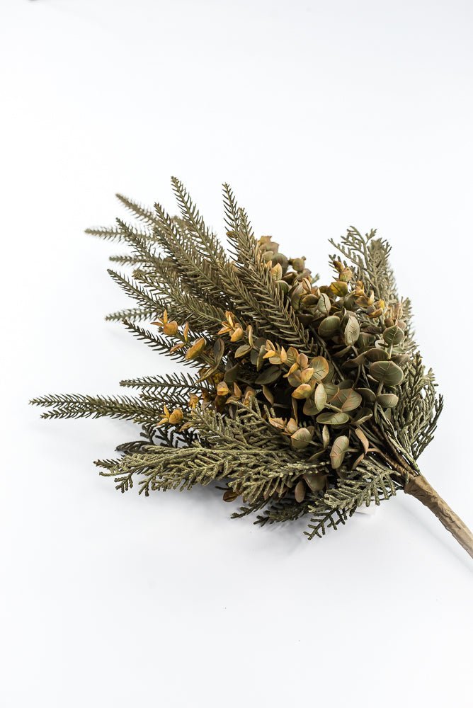 Artificial Green & Mustard Yellow Mixed Leaf Bush - 22" - Greenery MarketArtificial Flora32301-GNYEL