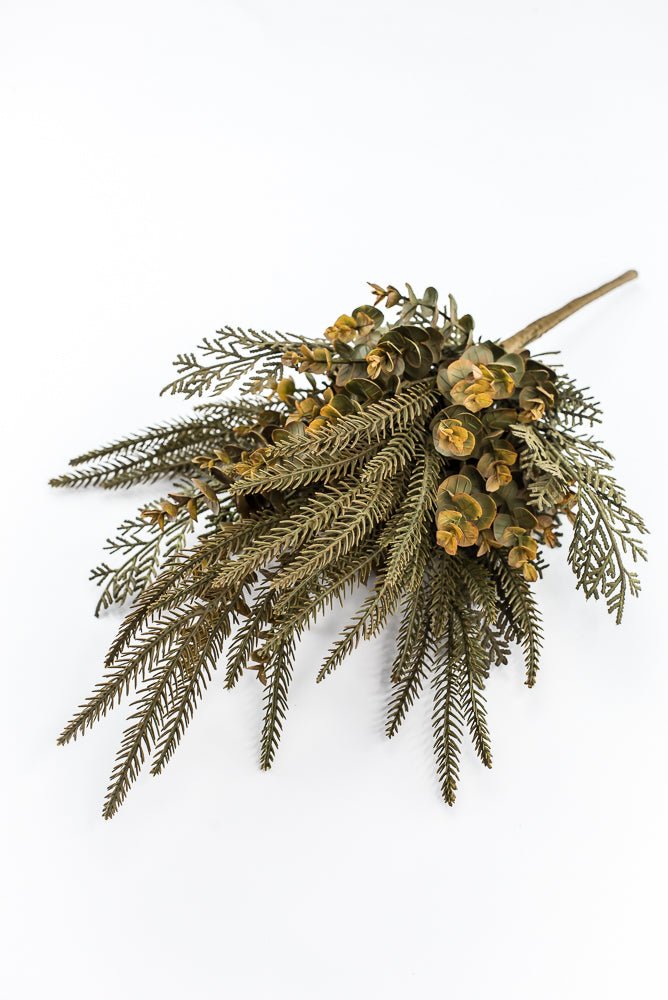 Artificial Green & Mustard Yellow Mixed Leaf Bush - 22" - Greenery MarketArtificial Flora32301-GNYEL