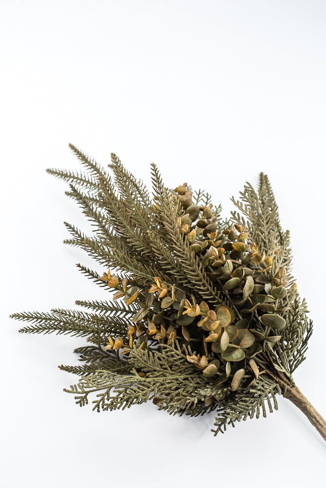 Artificial Green & Mustard Yellow Mixed Leaf Bush - 22" - Greenery MarketArtificial Flora32301-GNYEL
