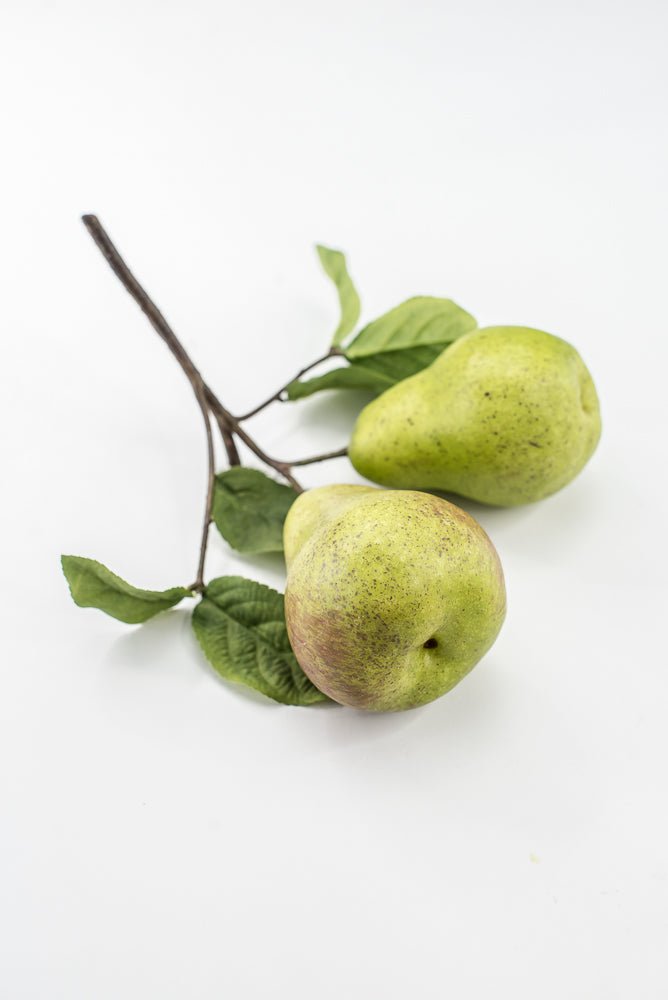 Artificial Green Pear Branch Pick - 10" - Greenery MarketF546-G