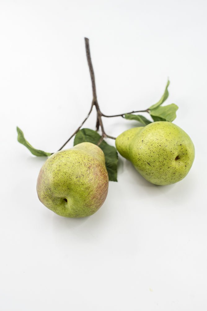 Artificial Green Pear Branch Pick - 10" - Greenery MarketF546-G