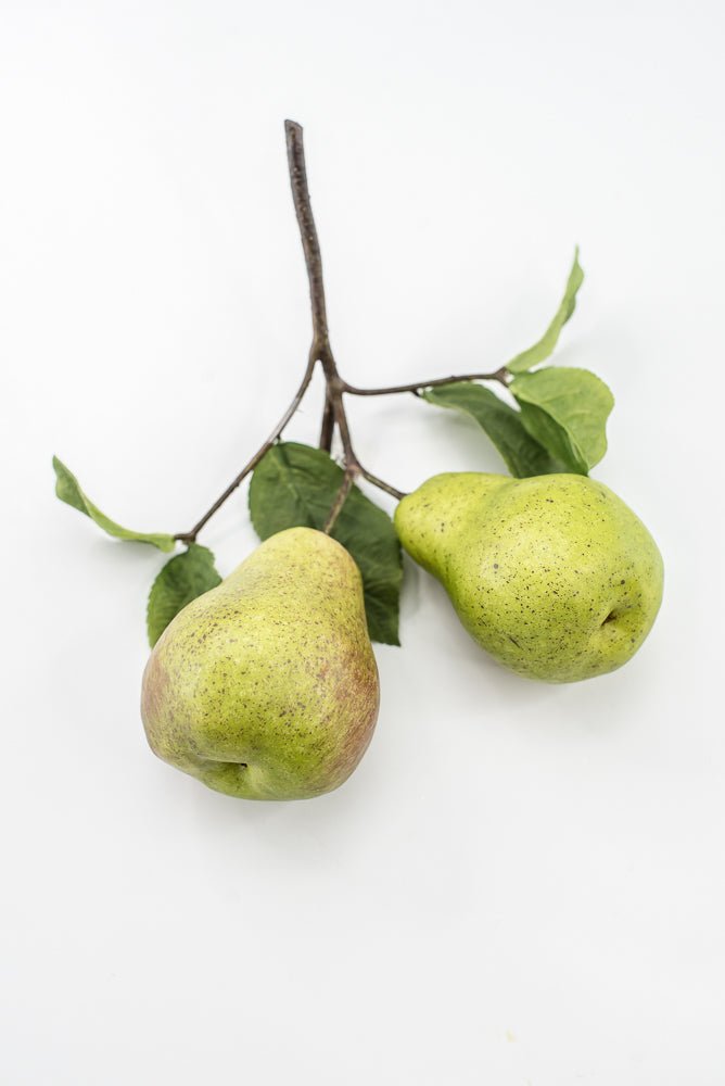 Artificial Green Pear Branch Pick - 10" - Greenery MarketF546-G