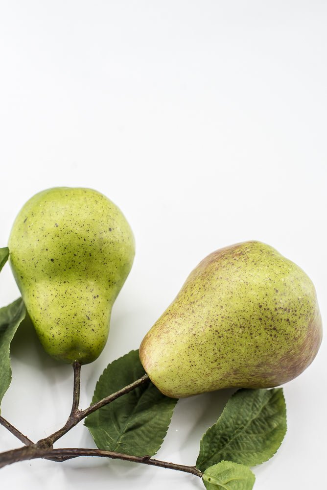 Artificial Green Pear Branch Pick - 10" - Greenery MarketF546-G