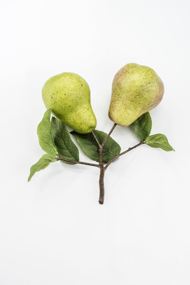 Artificial Green Pear Branch Pick - 10" - Greenery MarketF546-G