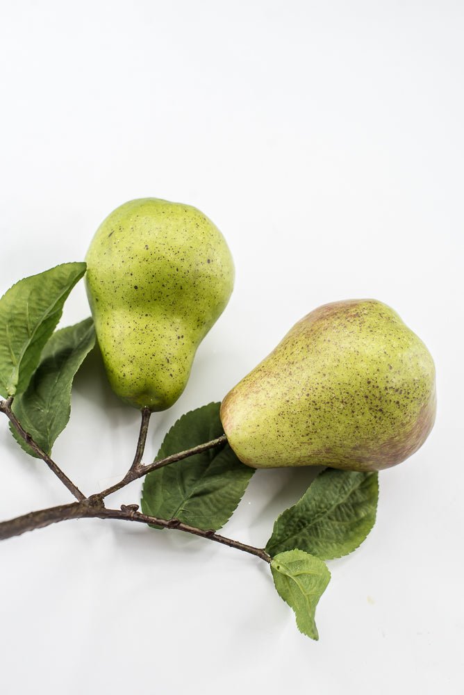 Artificial Green Pear Branch Pick - 10" - Greenery MarketF546-G