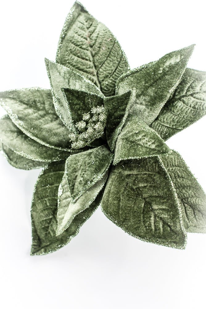Artificial Green Poinsettia Stem - 24" - Greenery Market86873GN