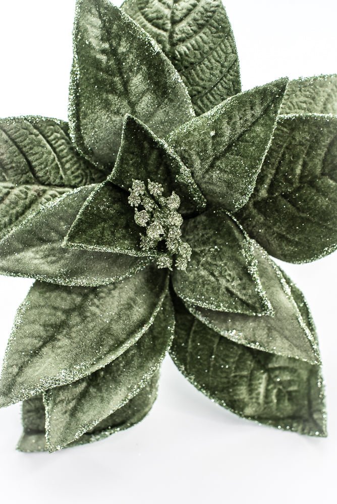 Artificial Green Poinsettia Stem - 24" - Greenery Market86873GN