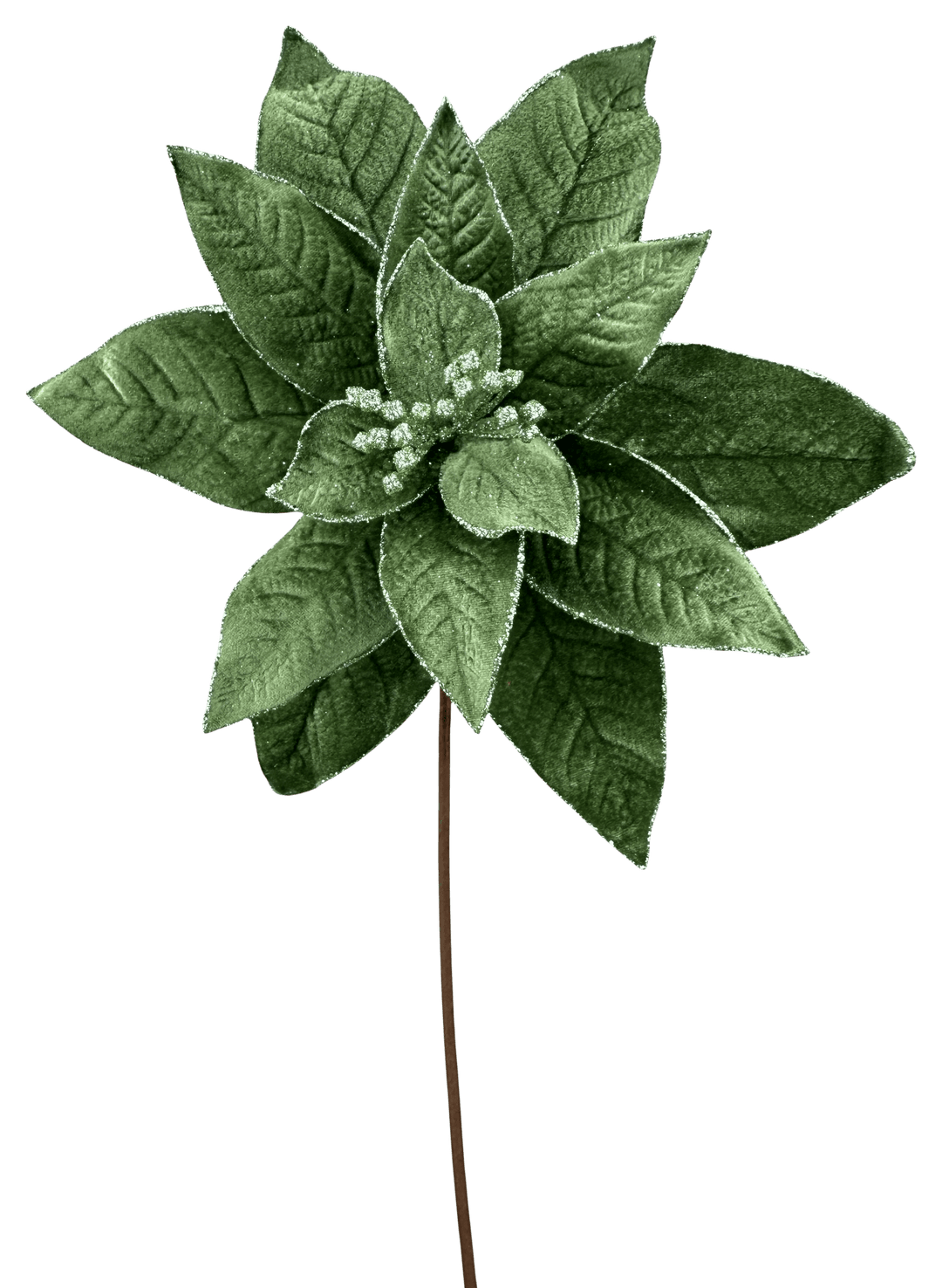 Artificial Green Poinsettia Stem - 24" - Greenery Market86873GN