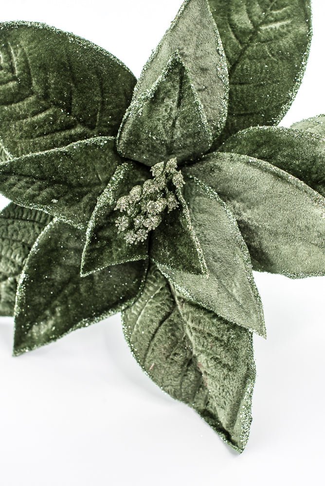 Artificial Green Poinsettia Stem - 24" - Greenery Market86873GN