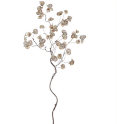 Artificial Green & Purple Glitter Begonia Leaf Hanging Spray - 42" - Greenery MarketXIS603-GR/PU